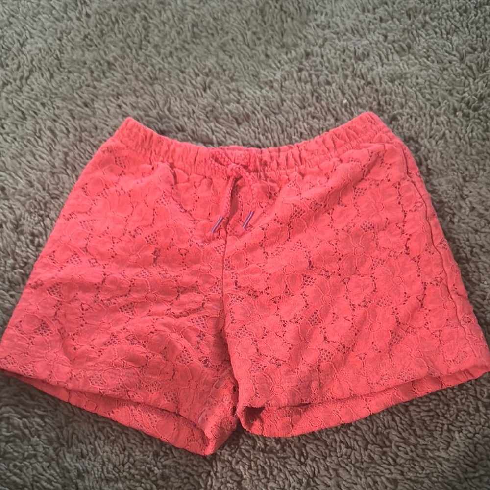 Women's Coral Lace Shorts